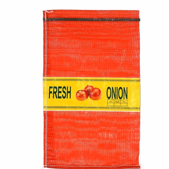 GRS SGS a approuvé l'usine PP tissé tubulaire Leno cordon emballage en plastique vide orange oignon ail pomme de terre tomate chou légumes fruits bois de chauffage filet sacs en maille